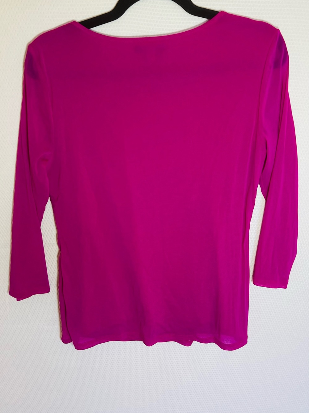Alfani Fuchsia Scoop Neck Three-quarter SleeveBlouse - Picture 4 of 6